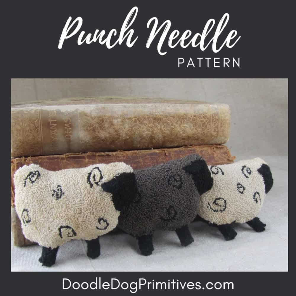 Sheep Punch Needle Pattern