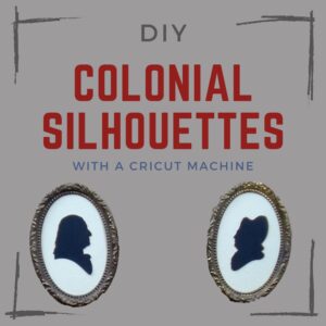 Colonial silhouette portrait