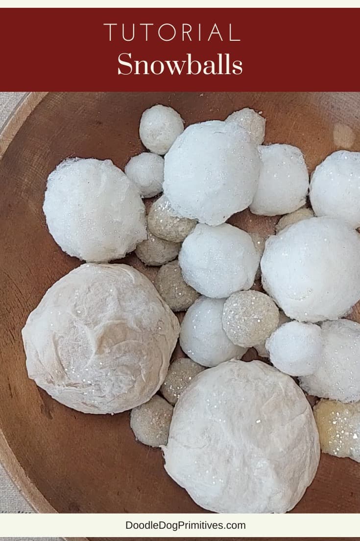 DIY Indoor Snowballs - DoodleDog Designs Primitives