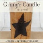 star grunge candle