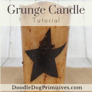 star grunge candle