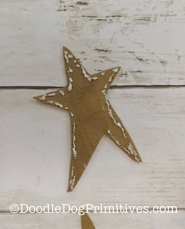 star with glue