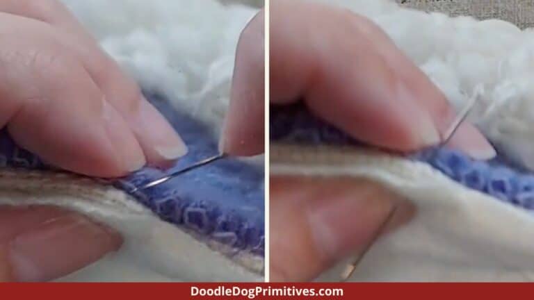 Hooked Rug Shaped Pillow Tutorial - DoodleDog Designs
