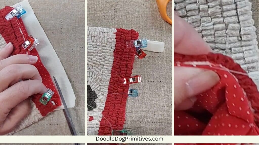 stitch stocking together