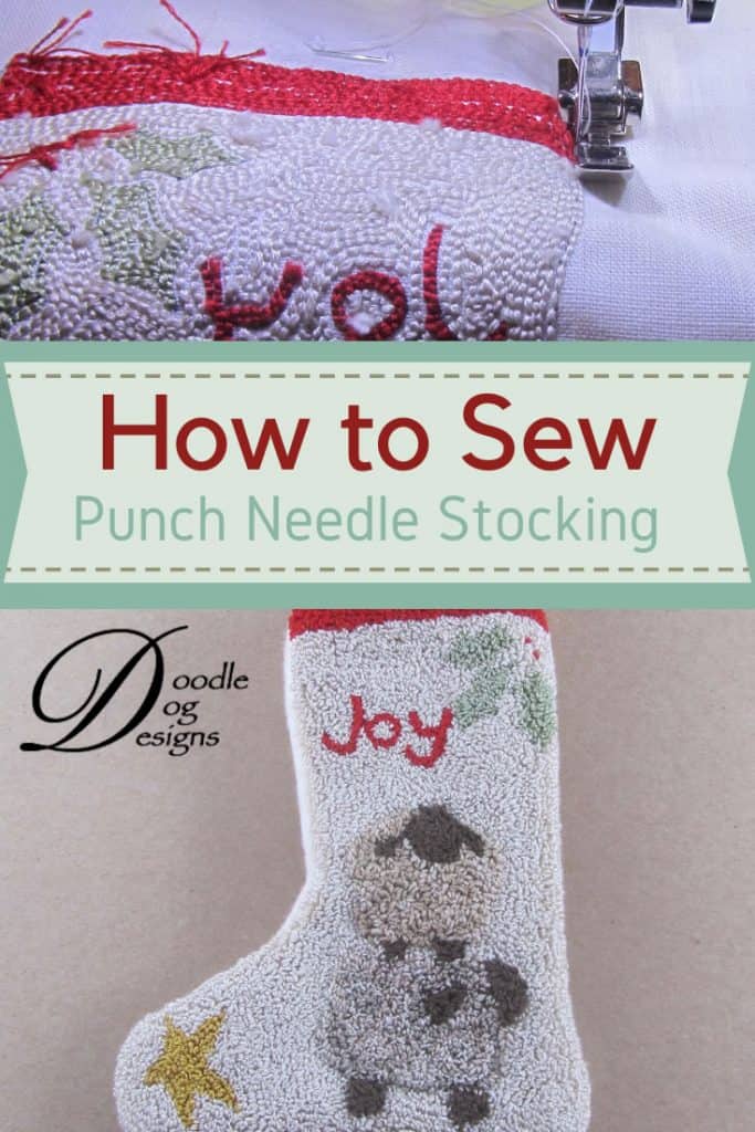 How to Sew a Punch Needle Stocking