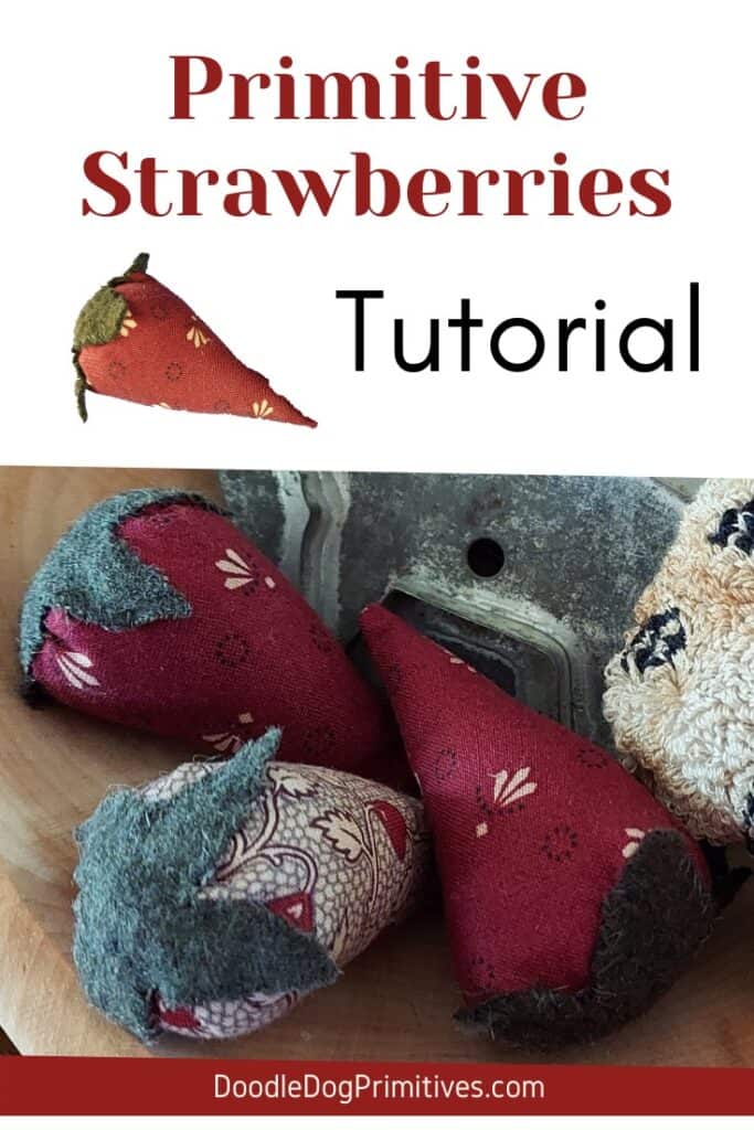 sew primitive strawberries