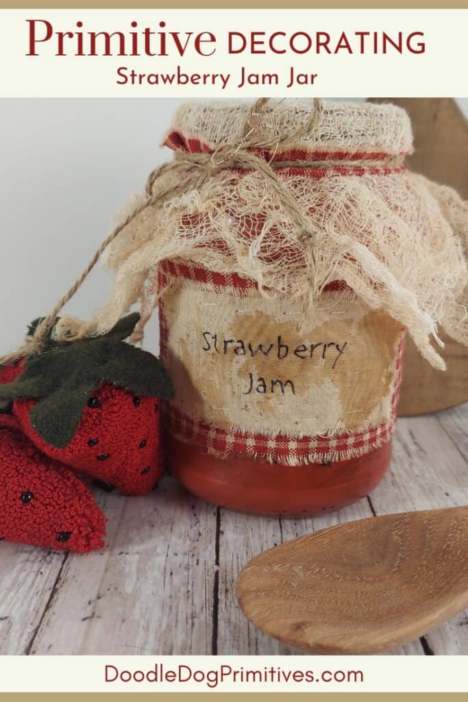 strawberry jam jar prim