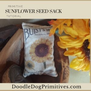 Primitive Sunflower Seed / Feed Sack