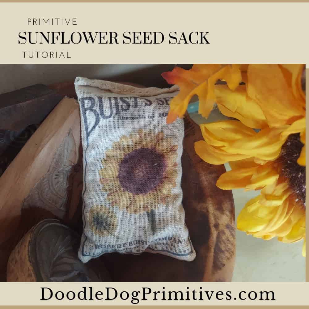 Primitive Sunflower Seed / Feed Sack