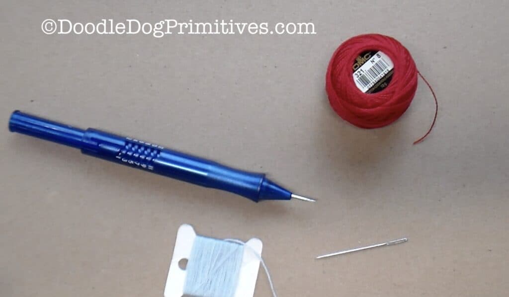 supplies to thread punch needle