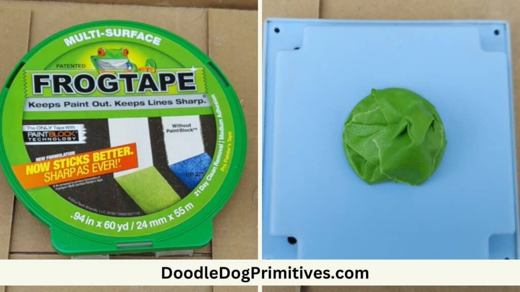 tape off electrical parts 