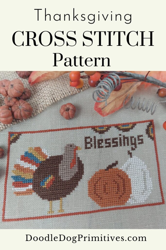 thanksgiving cross stitch pattern