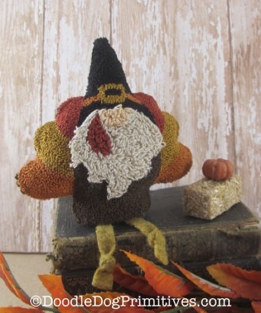 thanksgiving gnome punch needle