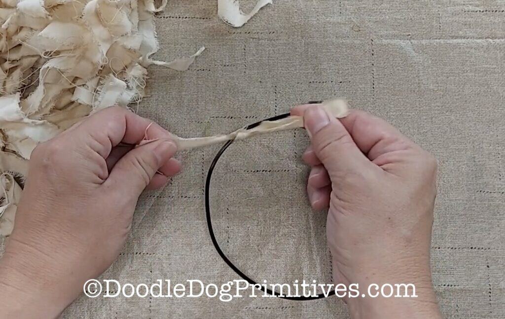 tie strips onto wire