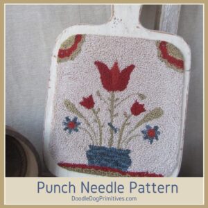 tulip traktur punch needle pattern