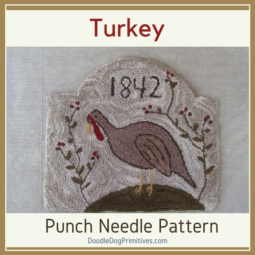 tom doodle punch needle pattern