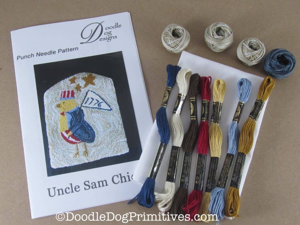 Uncle Sam Chick Punch Needle Kit