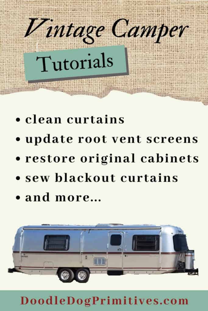 vintage camper tutorials