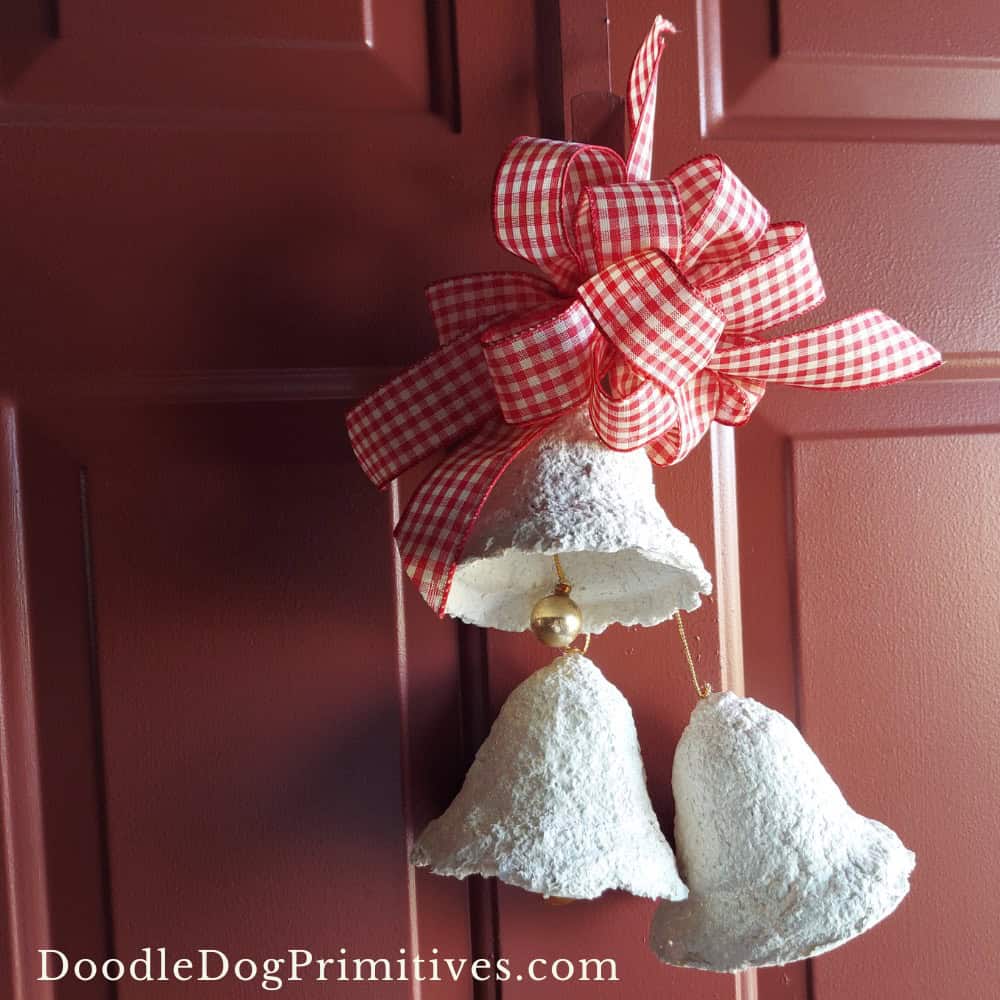 vintage paper mache bells