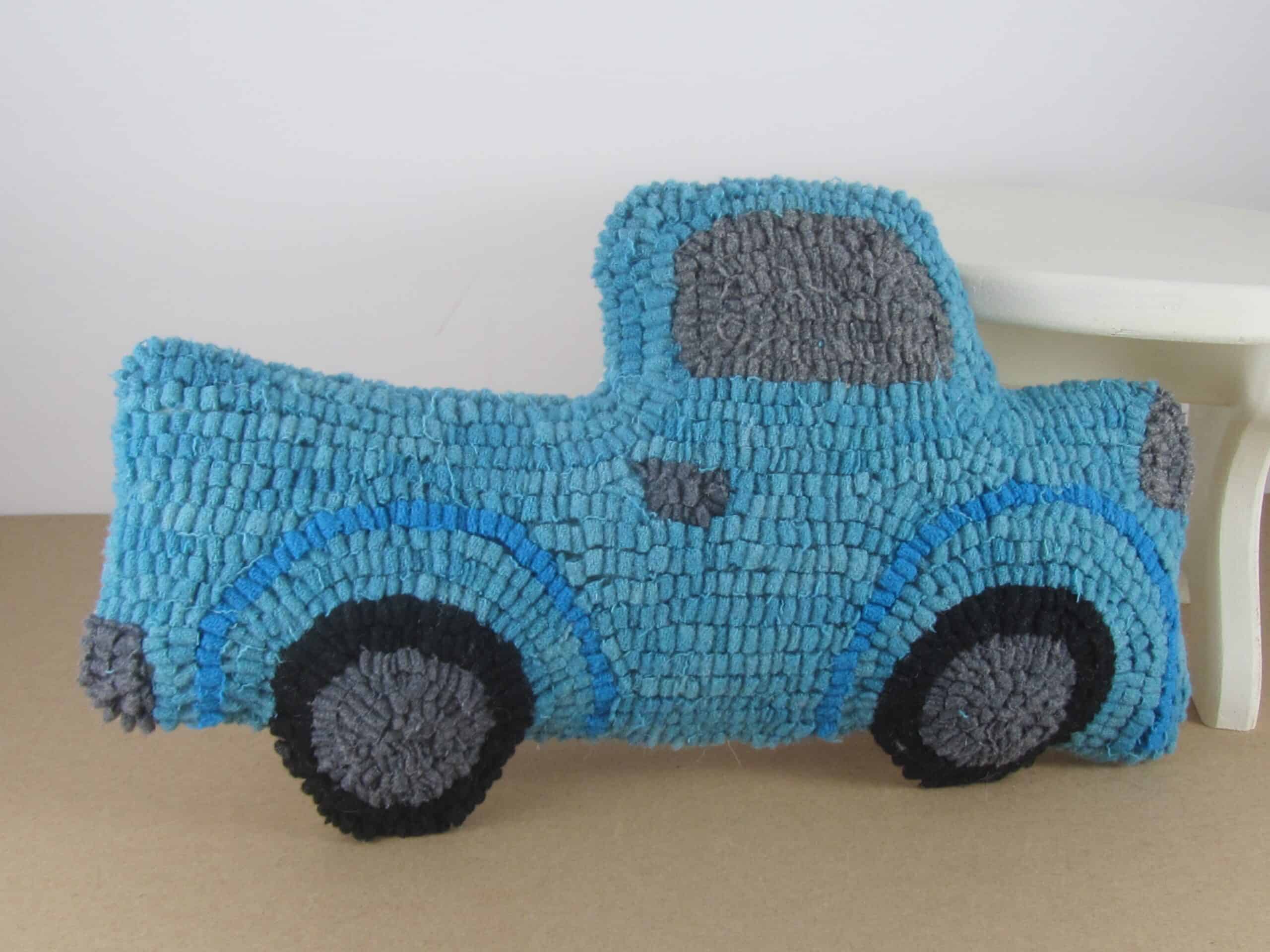 Hooked Rug Vintage Truck Pattern