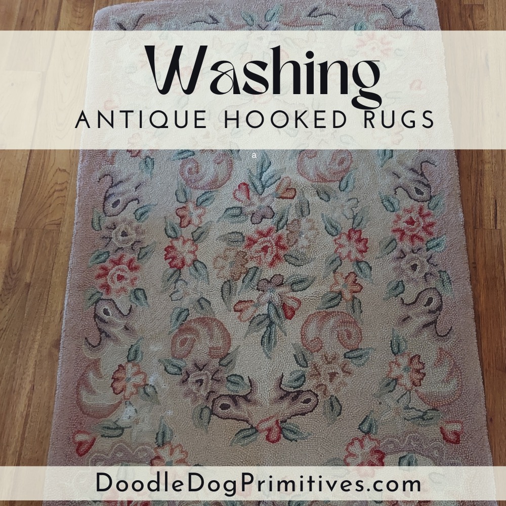 washing antique rugs
