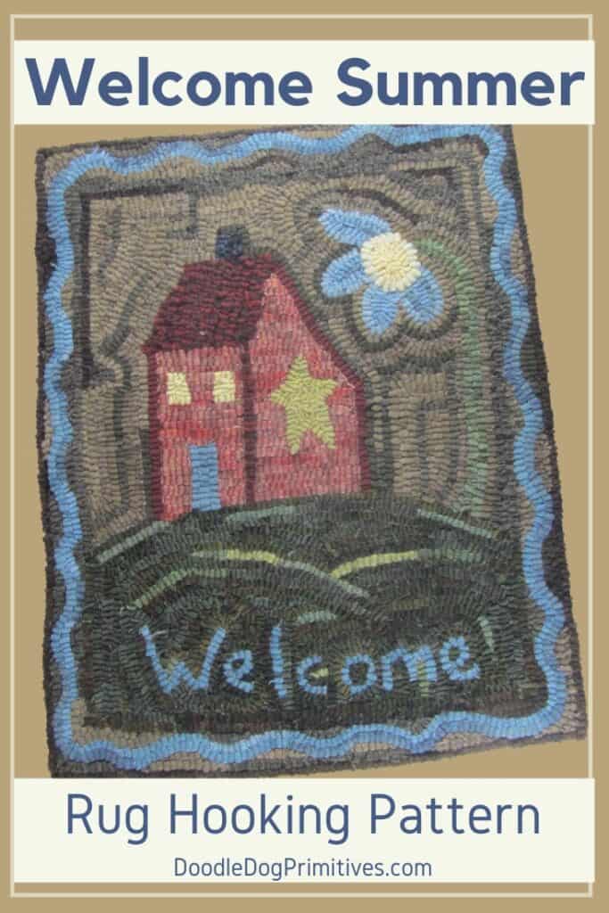 Welcome Summer Rug HOoking Pattern