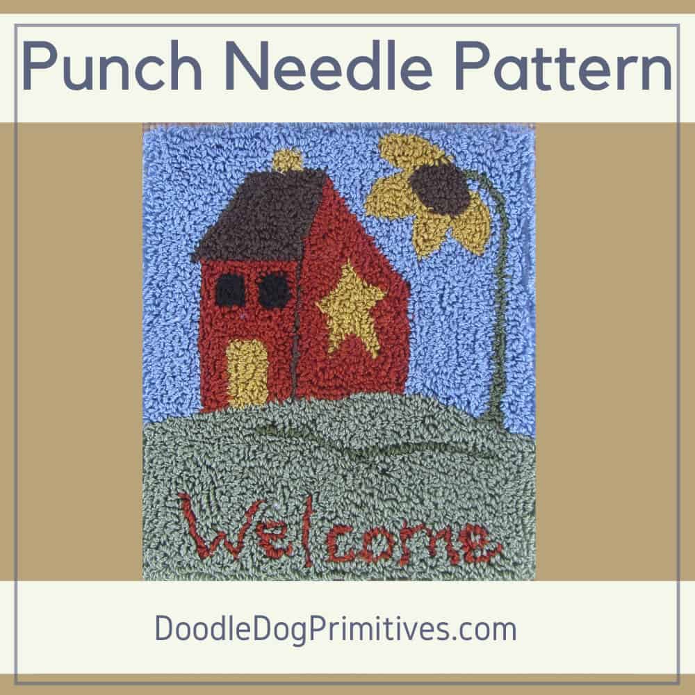Welcome Summer Punch Needle Pattern