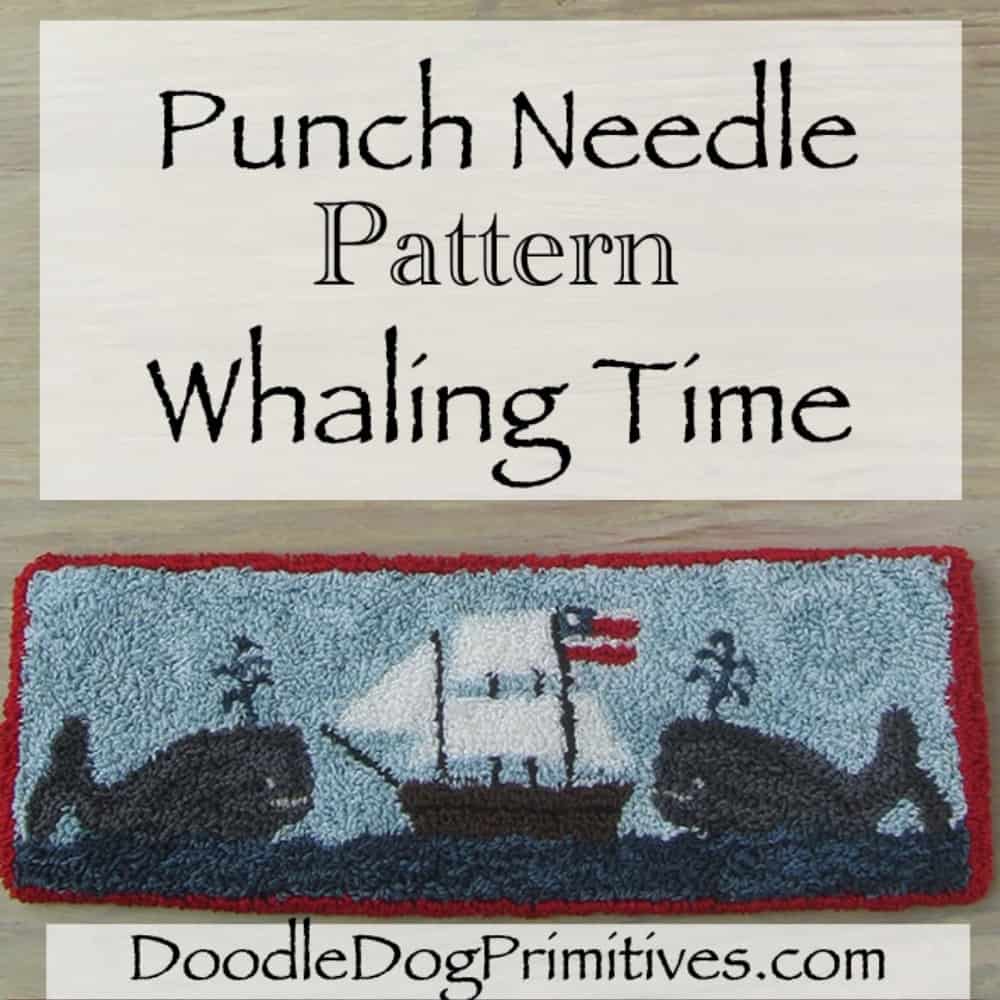 whale punch needle pattern