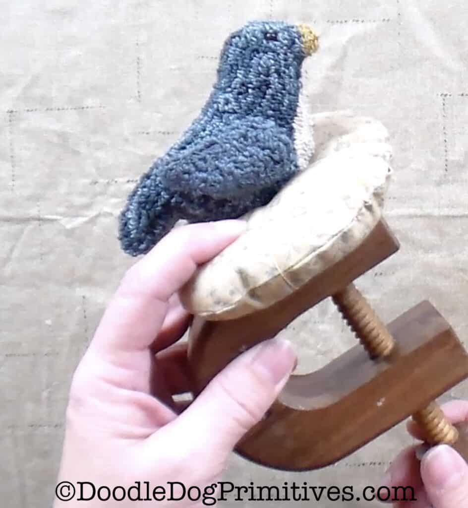 wooden sewing bird clamp