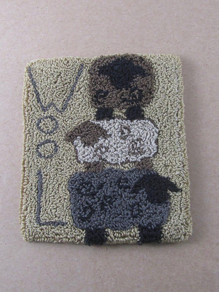 Stacked Sheep Punch Needle Pattern